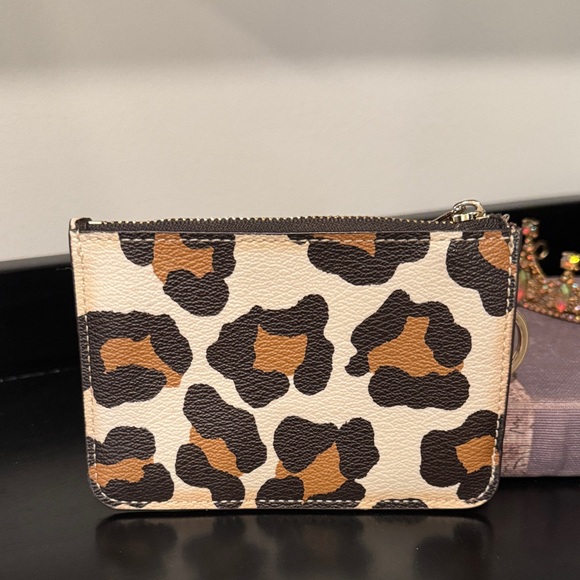 Coach Vintage Ocelot - Animal Print Card & Key Holder - Picture 2 of 6